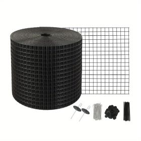 8 inch x 100ft Solar Panel Bird Guard, Critter Guard Roll Kit with 100pcs Stainless Steel Fasteners, Solar Panel Guard with Rust-proof PVC Coatin