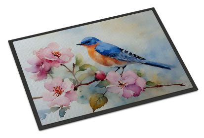 Bluebird Doormat Front Door Mat Indoor Outdoor Rugs for Entryway, Non Slip Washable Low Pile, 24H X 36W